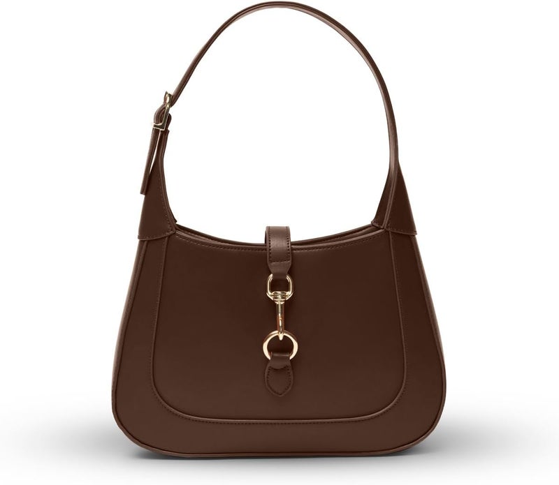 Apryl Shoulder Bag for Women - Small Shoulder Purses - Top Handle Structured Handbags - Adjustable Strap Vegan Leather - Image 1